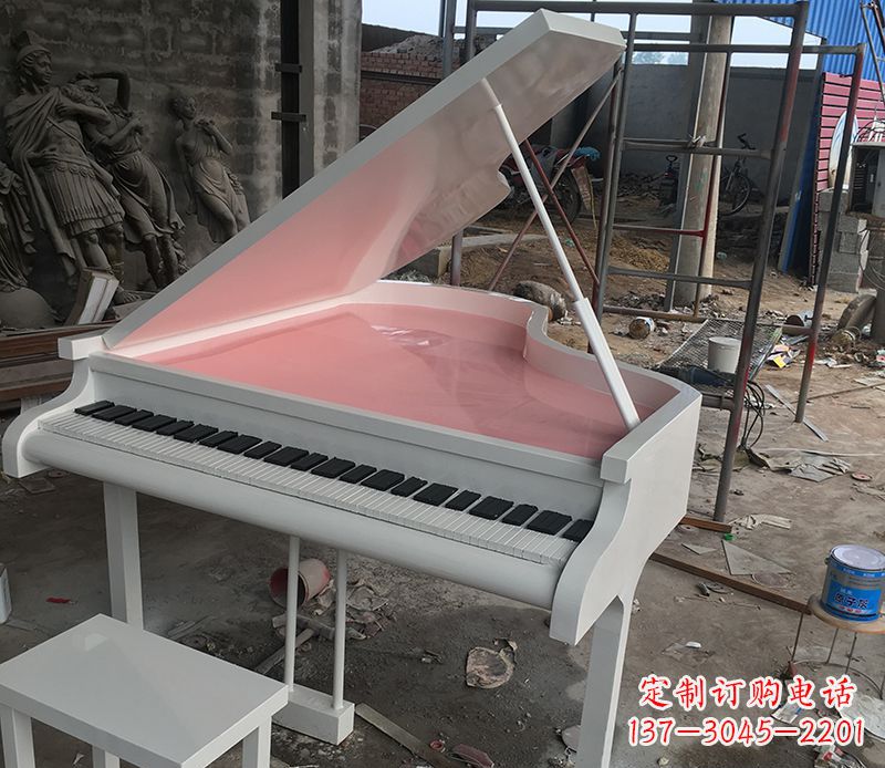 温州不锈钢校园钢琴雕塑 (2)