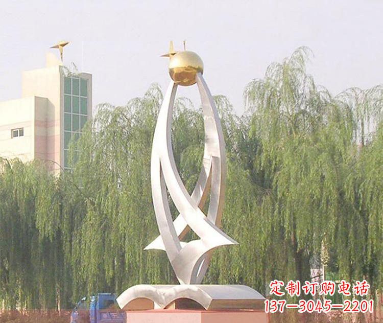 温州铭记校园美好——不锈钢书籍雕塑