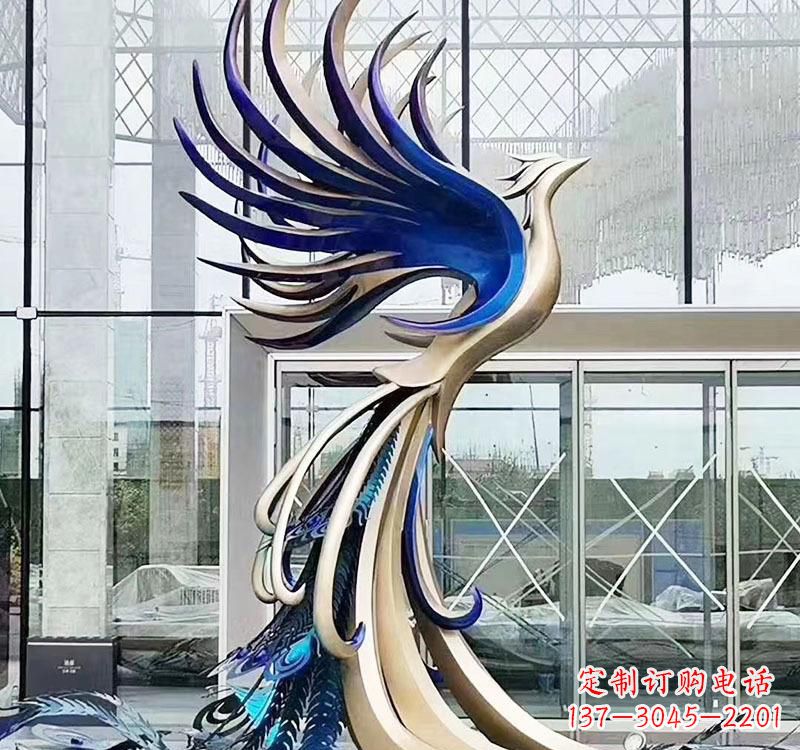 温州不锈钢艺术凤凰雕塑