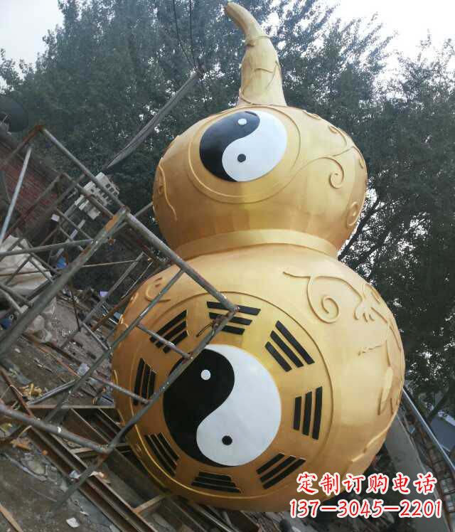 温州精美不锈钢葫芦雕塑