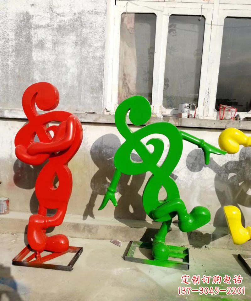 温州美妙音乐不锈钢音符雕塑