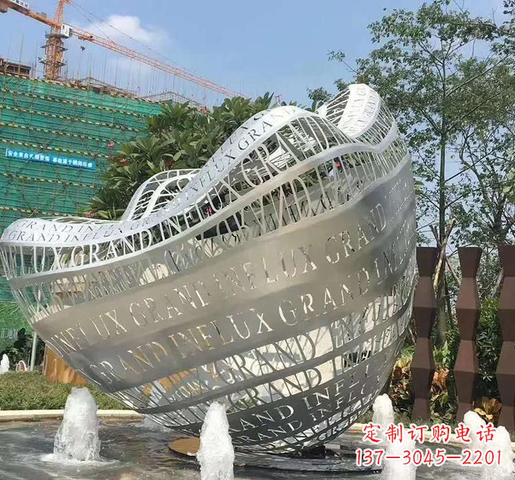 温州不锈钢元宝雕塑精致华贵的象征