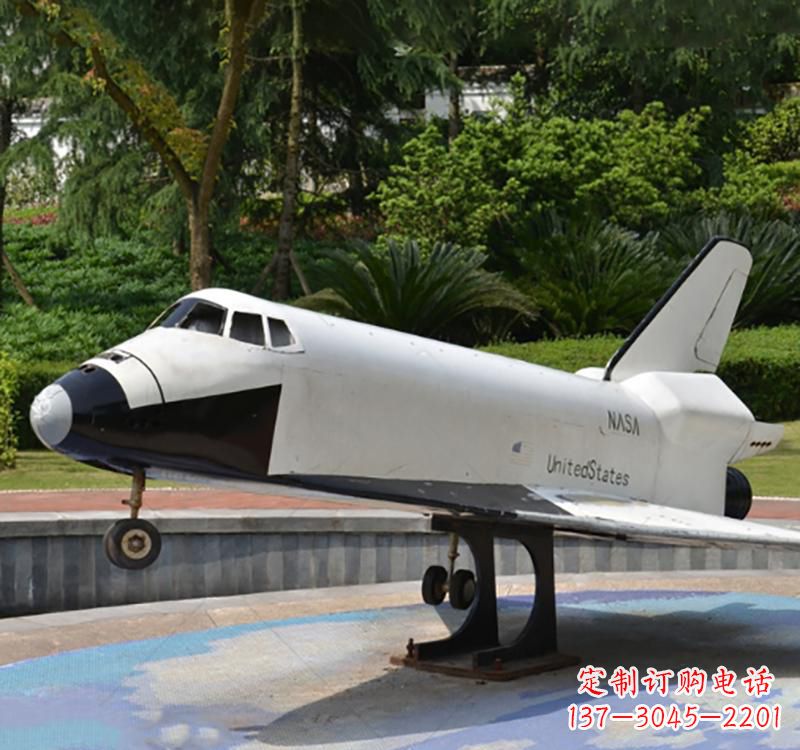 温州不锈钢园林飞机雕塑