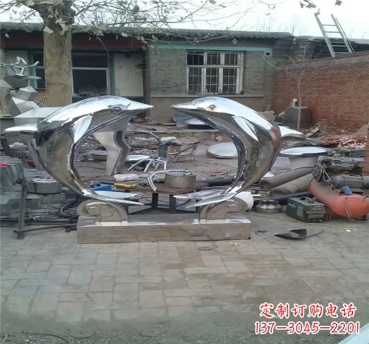 温州不锈钢海豚雕塑——精美之选