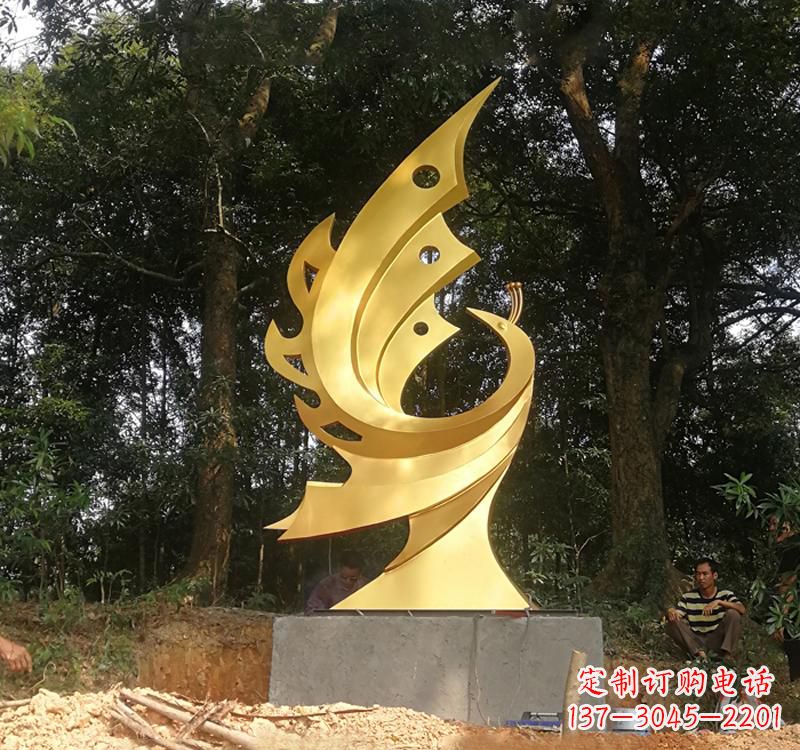 温州不锈钢凤凰雕塑——彰显传统文化之美
