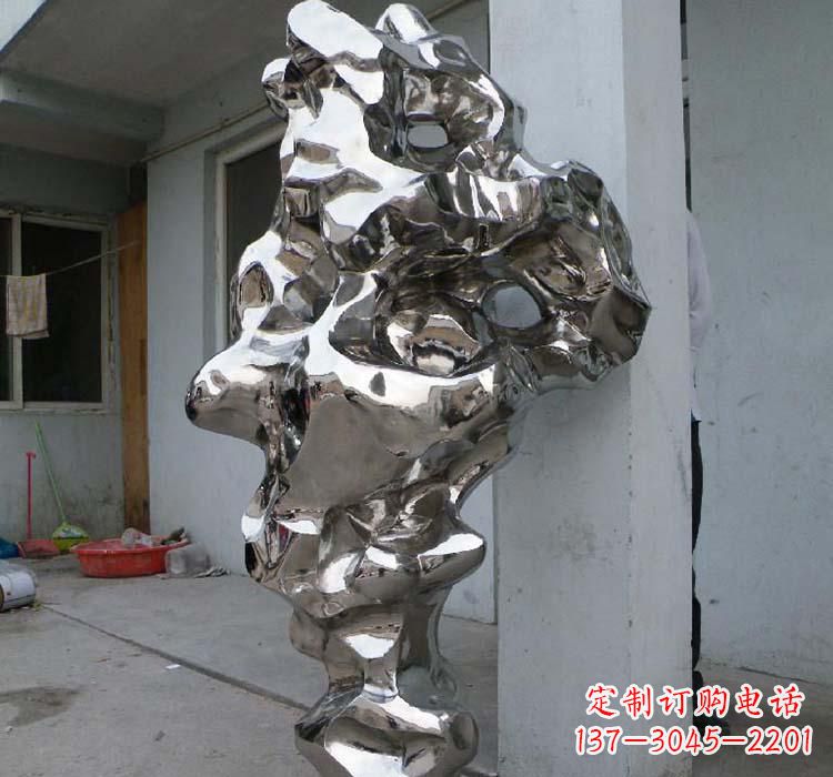 温州太湖石雕塑精美绝伦的不锈钢园林景观