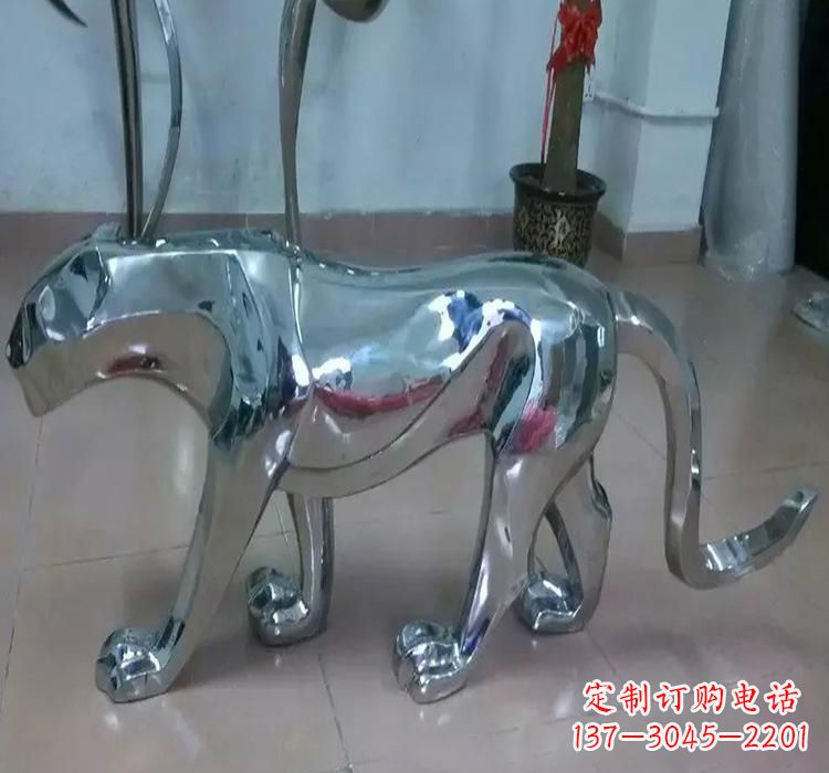 温州不锈钢园林老虎雕塑