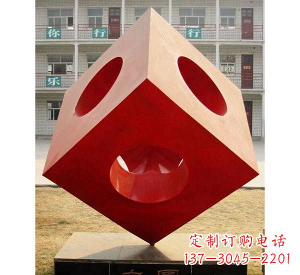温州不锈钢园林魔方雕塑