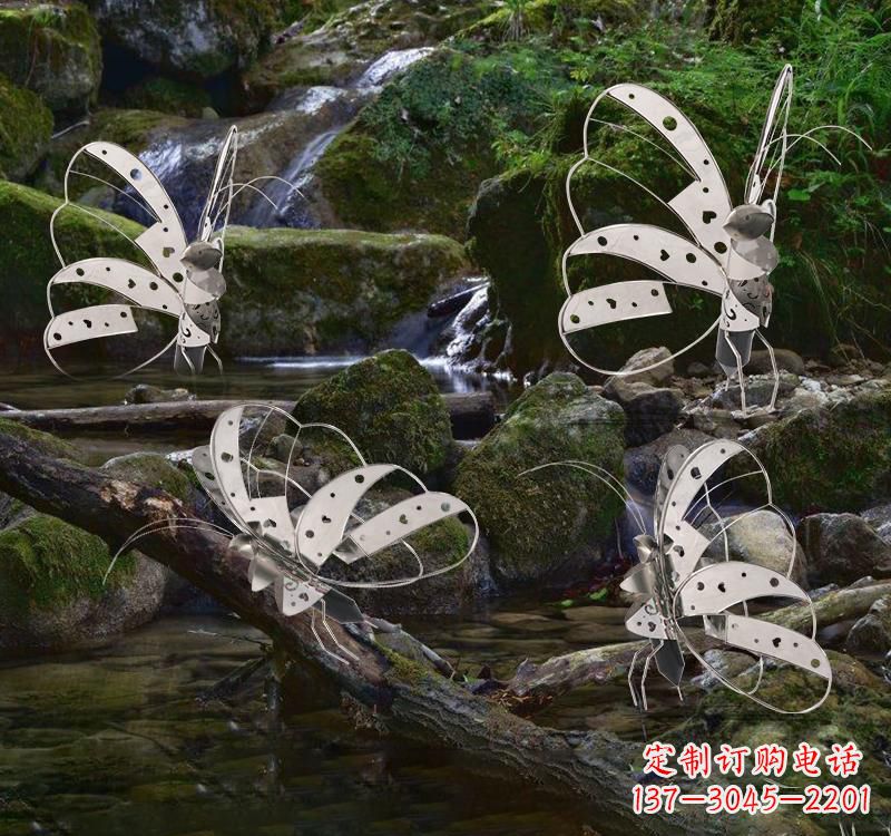 温州不锈钢园林艺术镂空蝴蝶雕塑——绽放自然之美