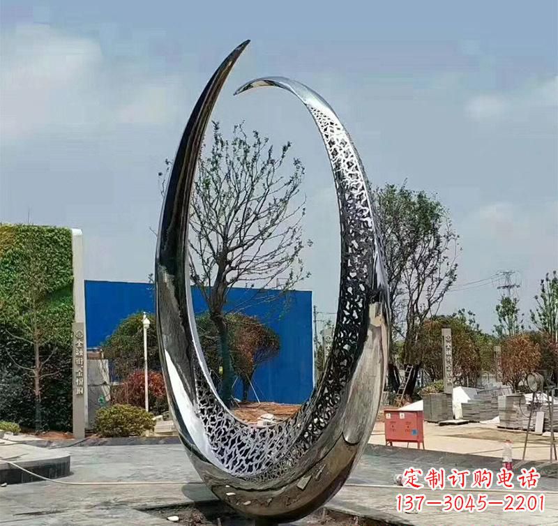 温州不锈钢圆环雕塑将艺术与实用结合