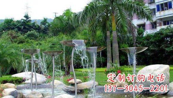 温州不锈钢造型喷泉雕塑