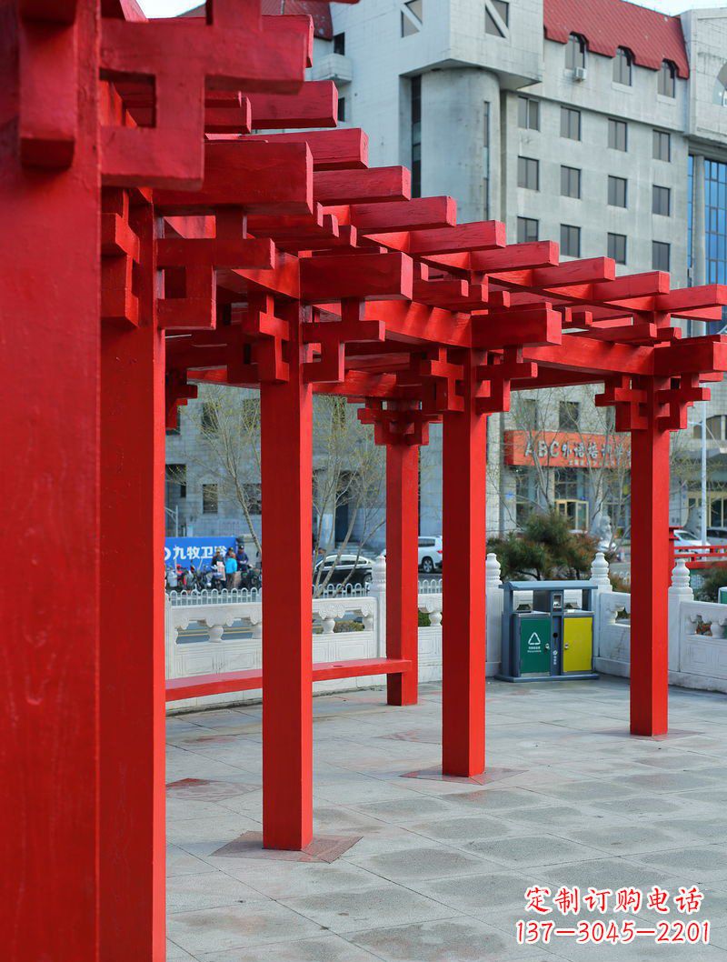 温州长廊雕塑描绘城市景观的艺术作品