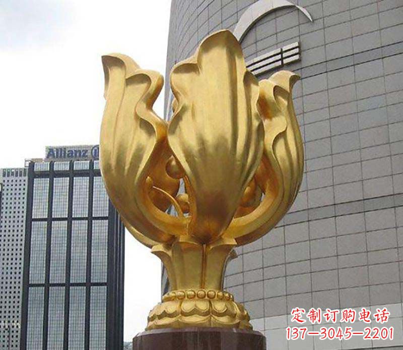 温州不锈钢紫荆花雕塑