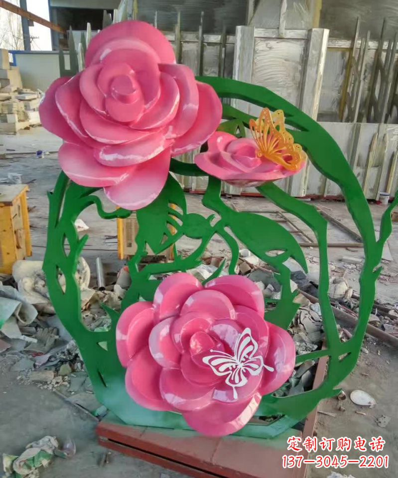 温州不锈钢紫荆花雕塑1