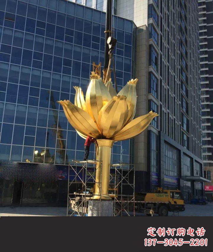 温州不锈钢紫荆花广场雕塑