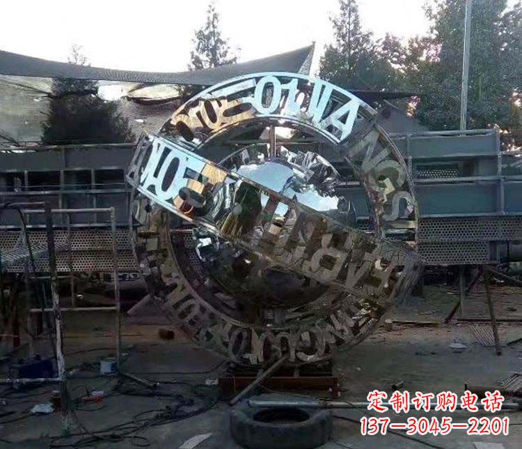 温州不锈钢字母景观雕塑创造美丽的空间