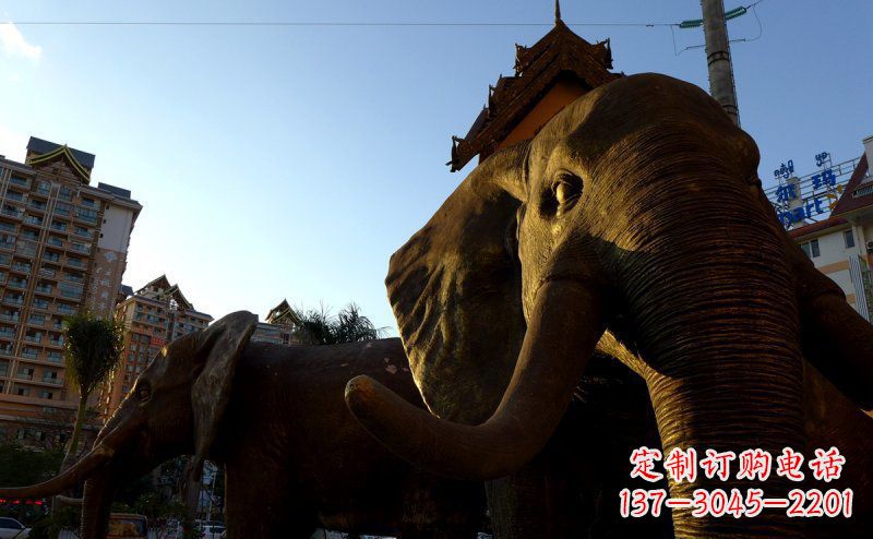 温州步行街上的大象雕塑——给街道带来活力
