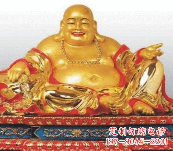 温州弥勒佛铜雕的精美