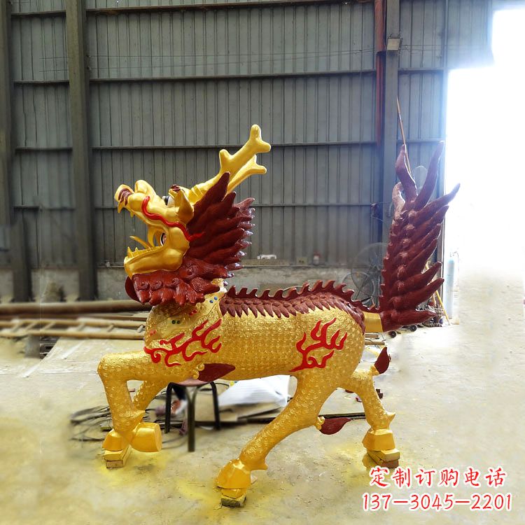 温州精美麒麟铜雕塑
