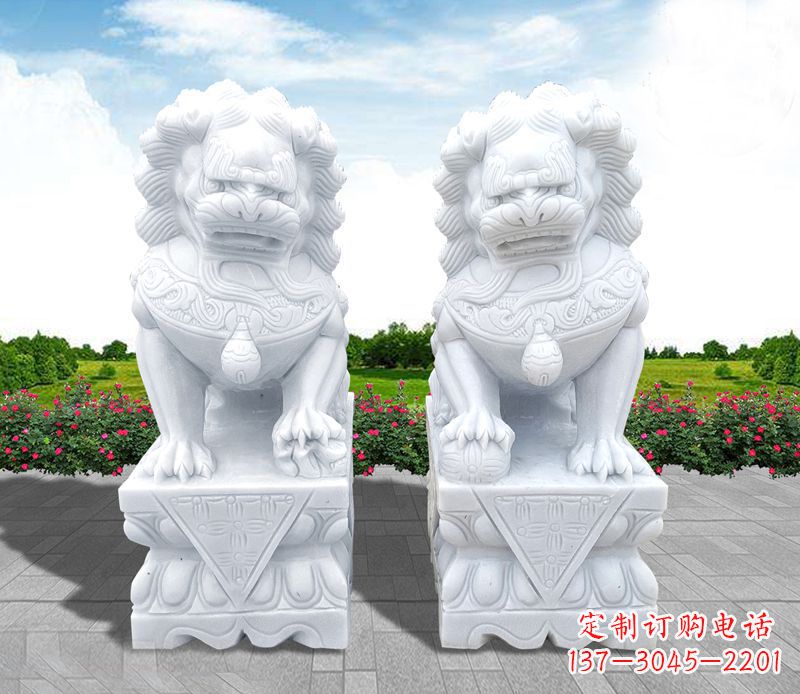 温州狮子雕塑招财福运的象征