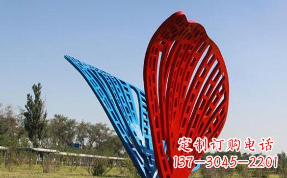 温州彩色不锈钢蝴蝶雕塑