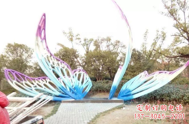 温州彩色不锈钢蝴蝶雕塑