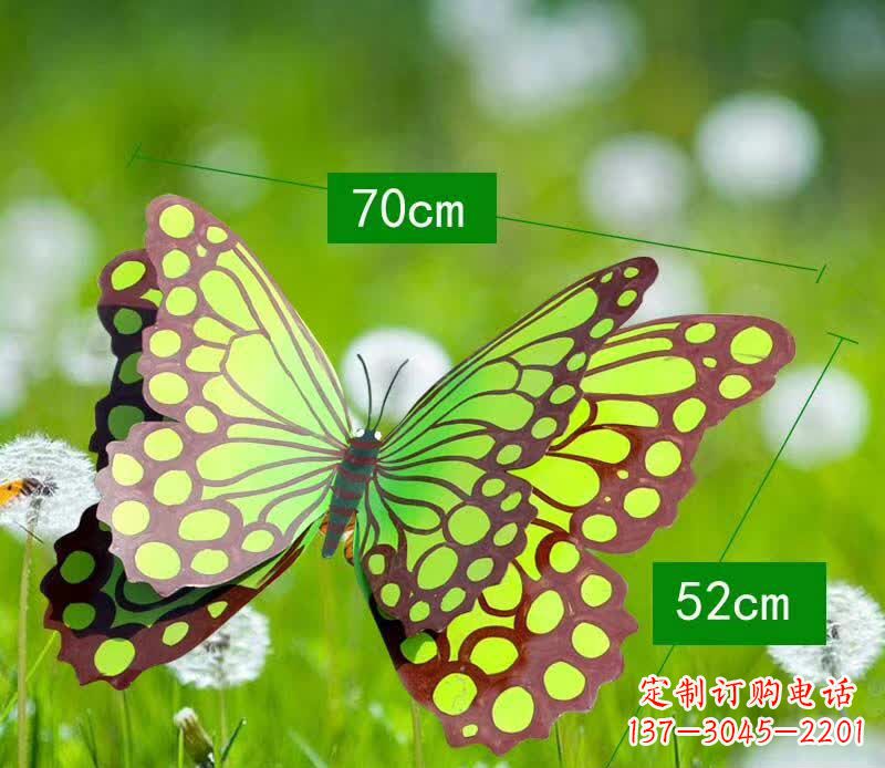 温州彩色园林不锈钢蝴蝶雕塑