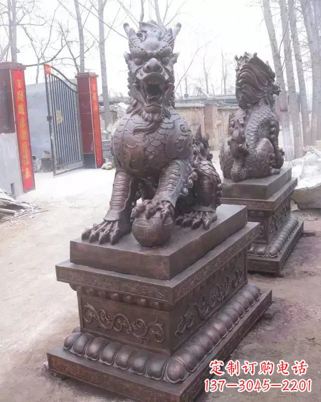 温州麒麟雕塑古老而又神秘