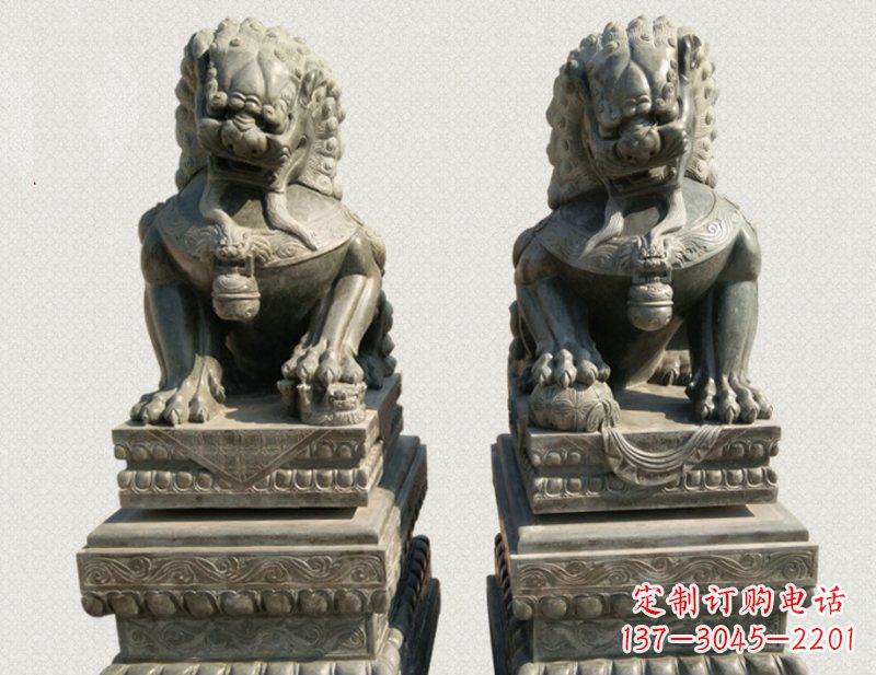 温州狮子雕塑象征王者风范