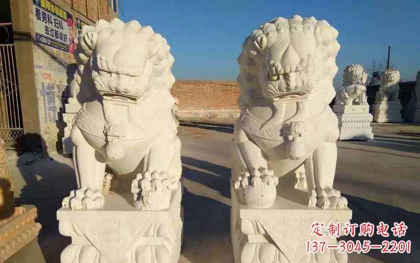 温州狮子雕塑象征力量与智慧