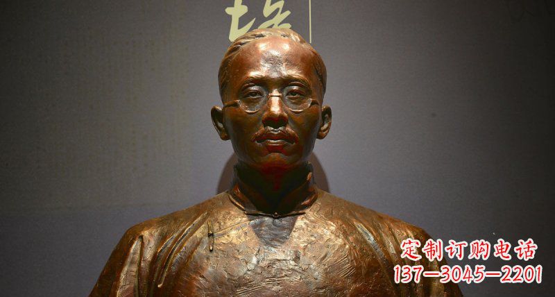 温州蔡元培先生名人胸像铜雕