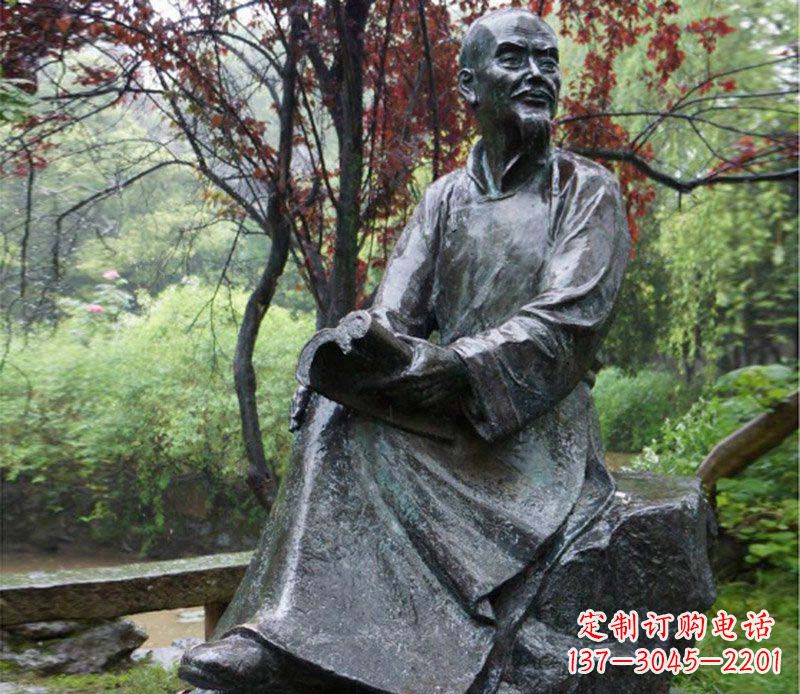温州纪念古代名人的雕塑