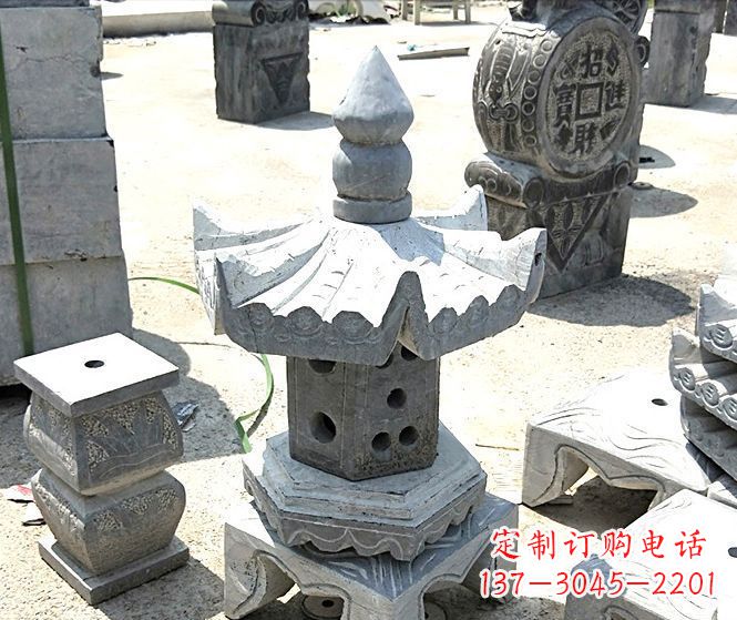 温州美丽的草坪大理石雕塑石灯