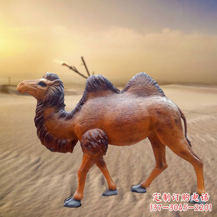 温州仿古茶马古道骆驼雕塑的精美绝伦