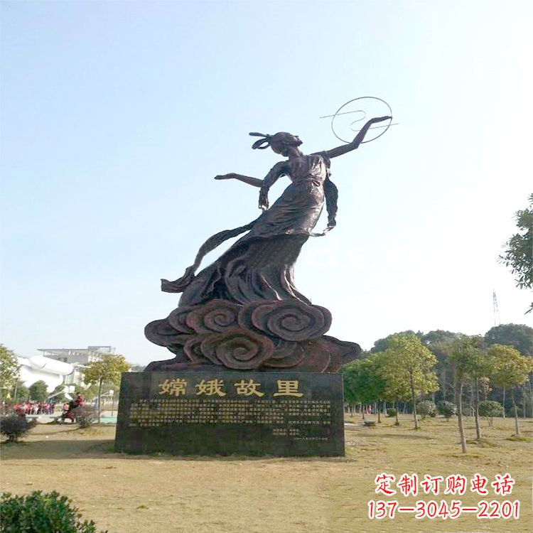 温州嫦娥传说一座神秘的雕像