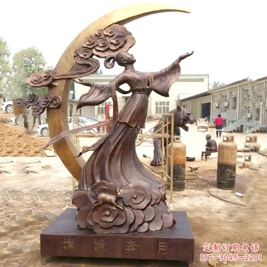 温州绚丽嫦娥-神话中的上古美女雕像