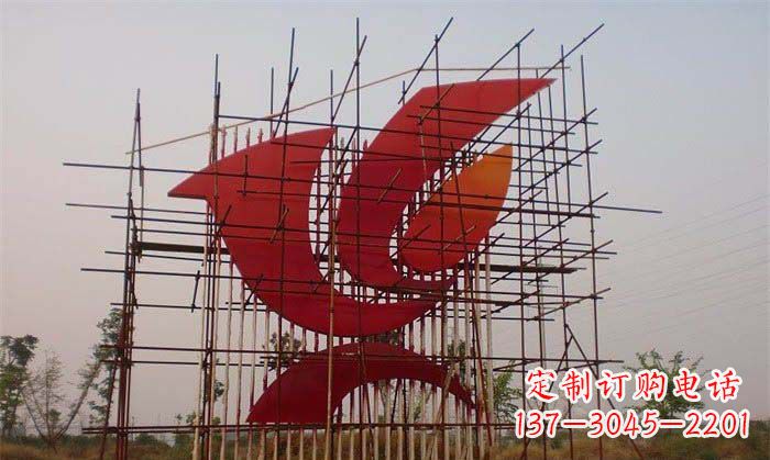 温州城市和平鸽雕塑传递和平信息