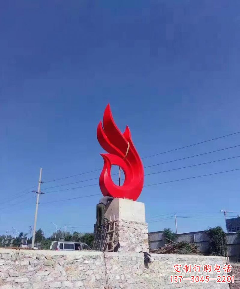 温州凤凰雕塑点缀城市的不锈钢景观