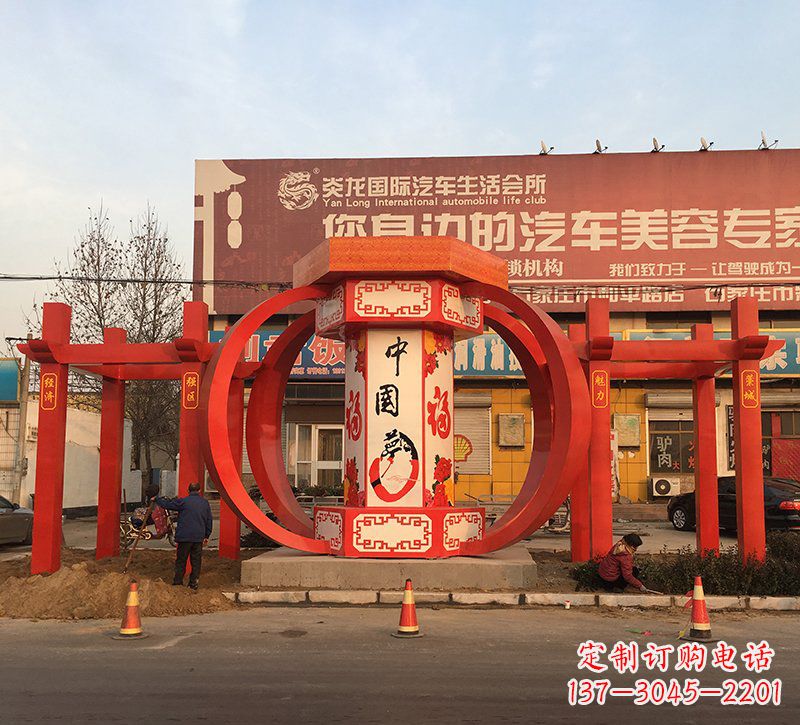 温州城市之光不锈钢梦灯笼雕塑