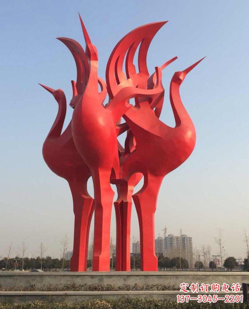 温州仙鹤雕塑一座城市的标志