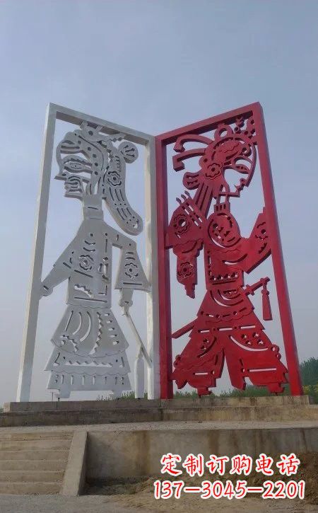 温州精美皮影戏雕塑——缔造中国城市文化新风貌