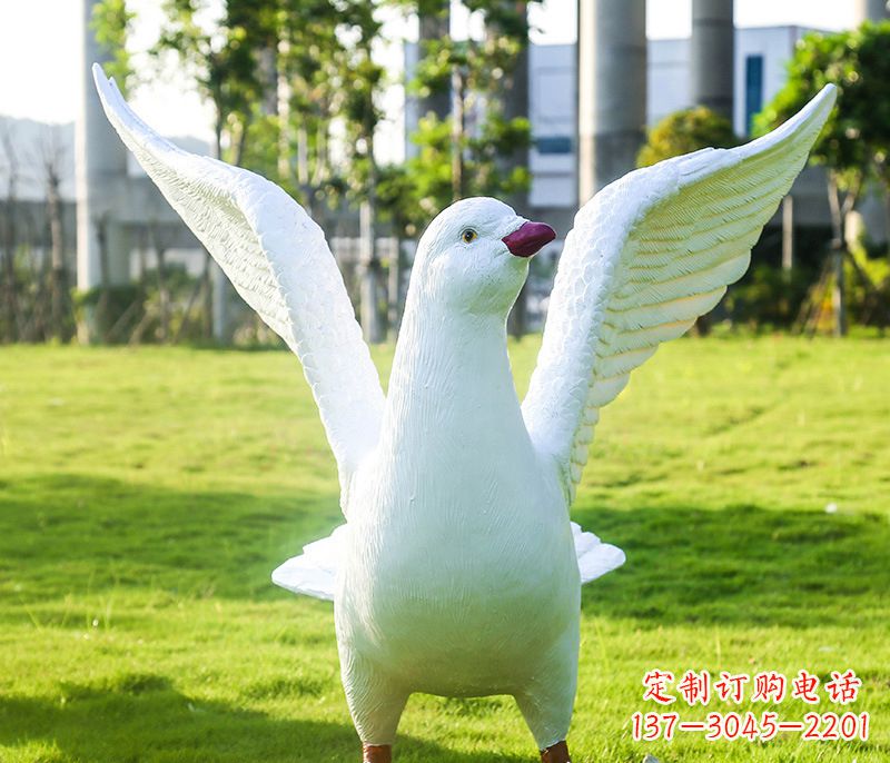 温州城市雕塑和平鸽