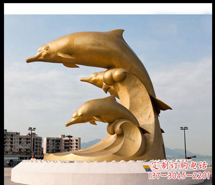 温州海豚雕塑——美丽的城市标志