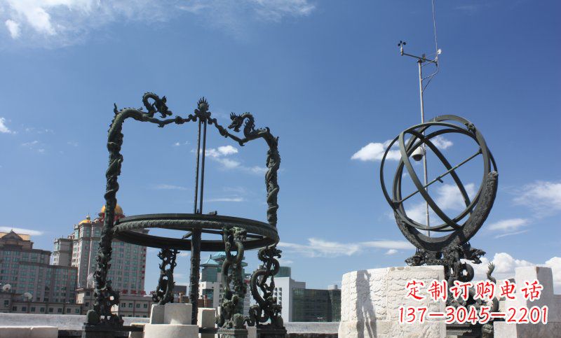 温州浑天仪雕塑,见证着城市的历史
