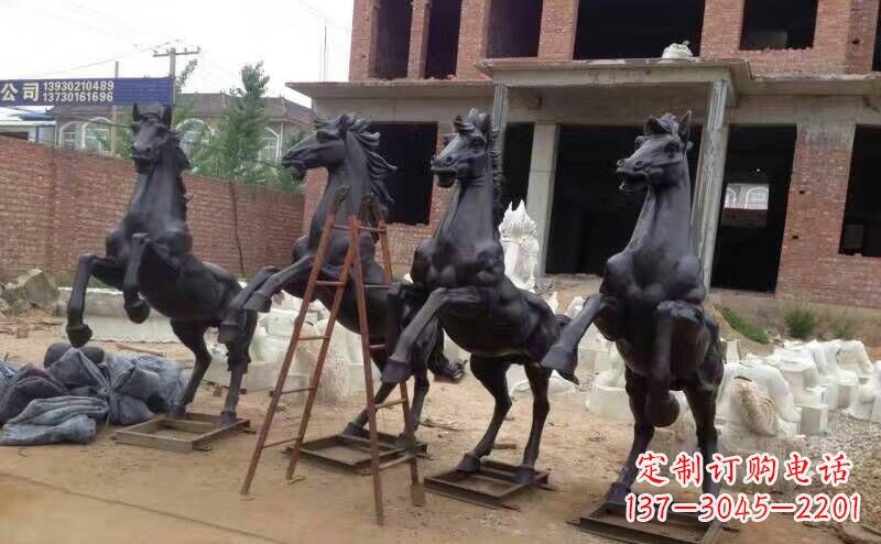 温州城市广场战马铜雕摆件 (4)