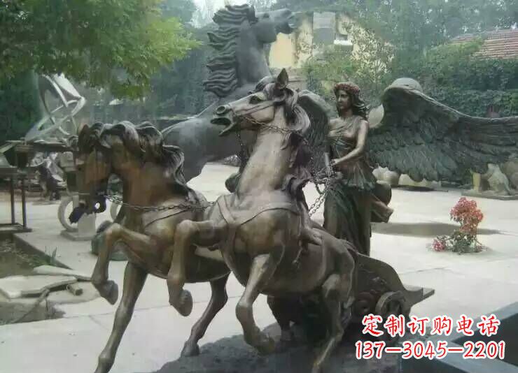 温州马雕塑城市广场的一道美丽风景线