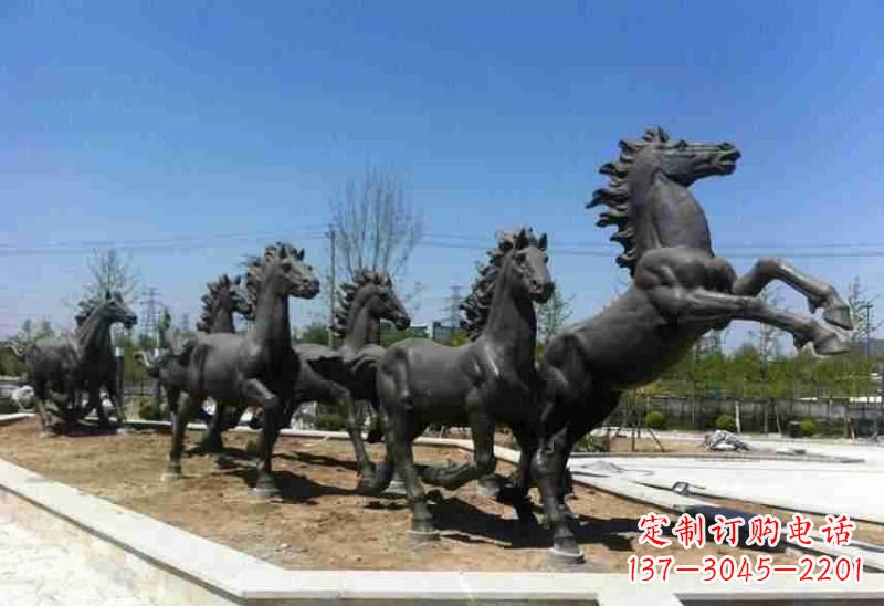温州城市园林奔马铸铜雕塑