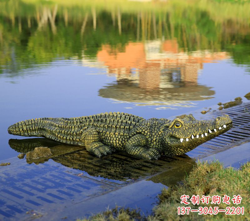 温州玻璃钢水池雕塑——池塘水景的精美装饰