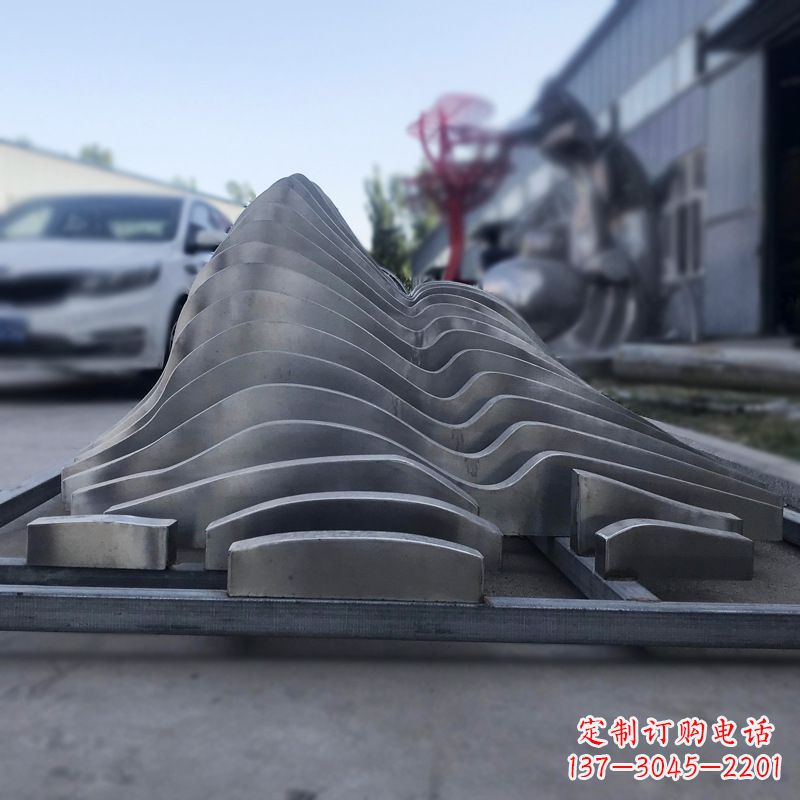温州不锈钢假山雕塑精致耐用的艺术品