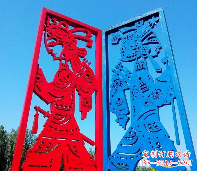 温州精美的皮影戏雕塑